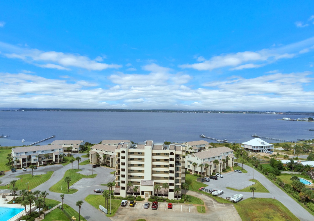 Aerial view of Santa Rosa Towers