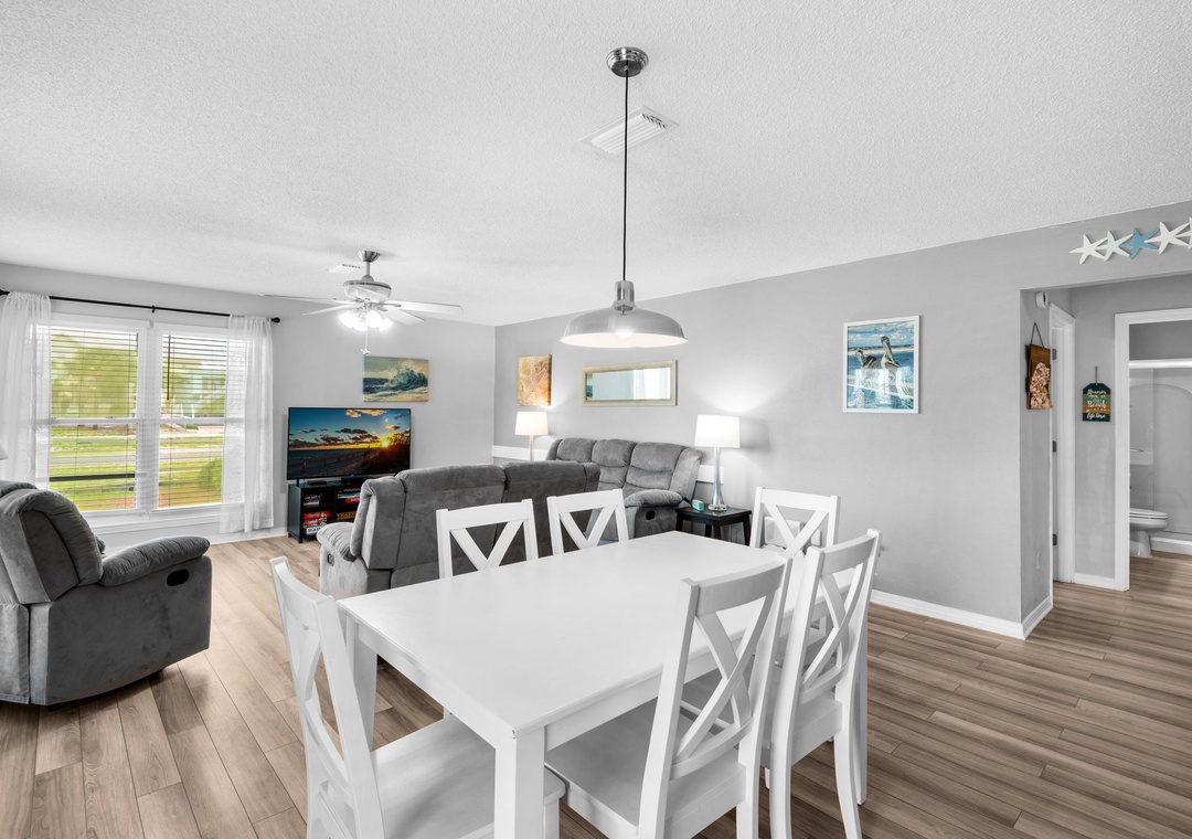 Living and dining room