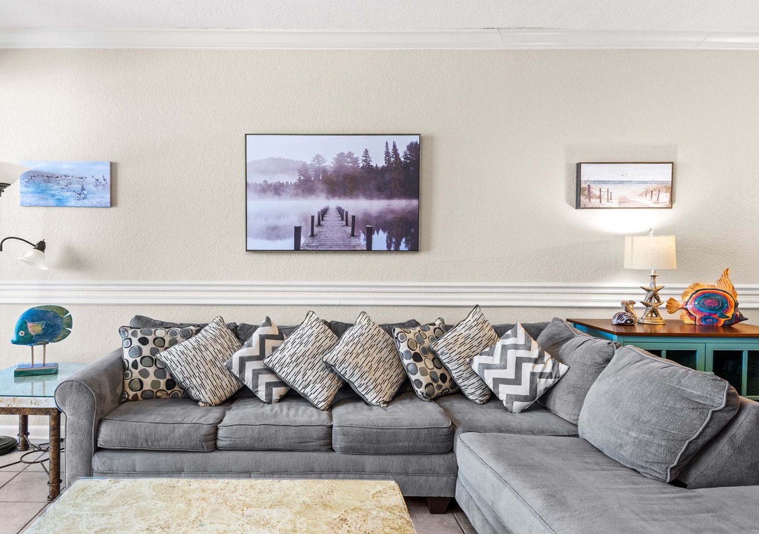 Comfortable living room seating