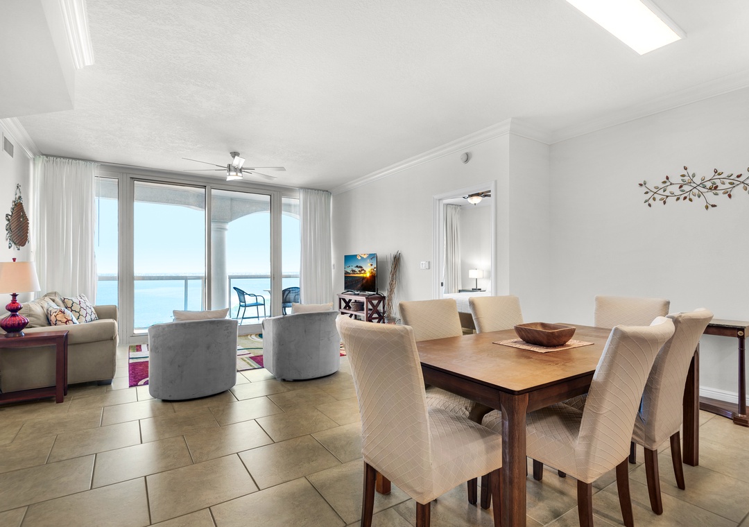 Living and dining space