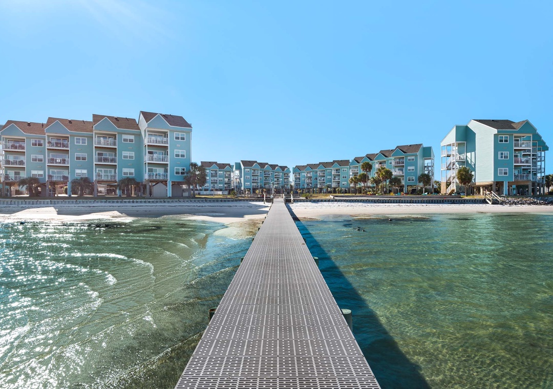 View of Baywatch from the pier