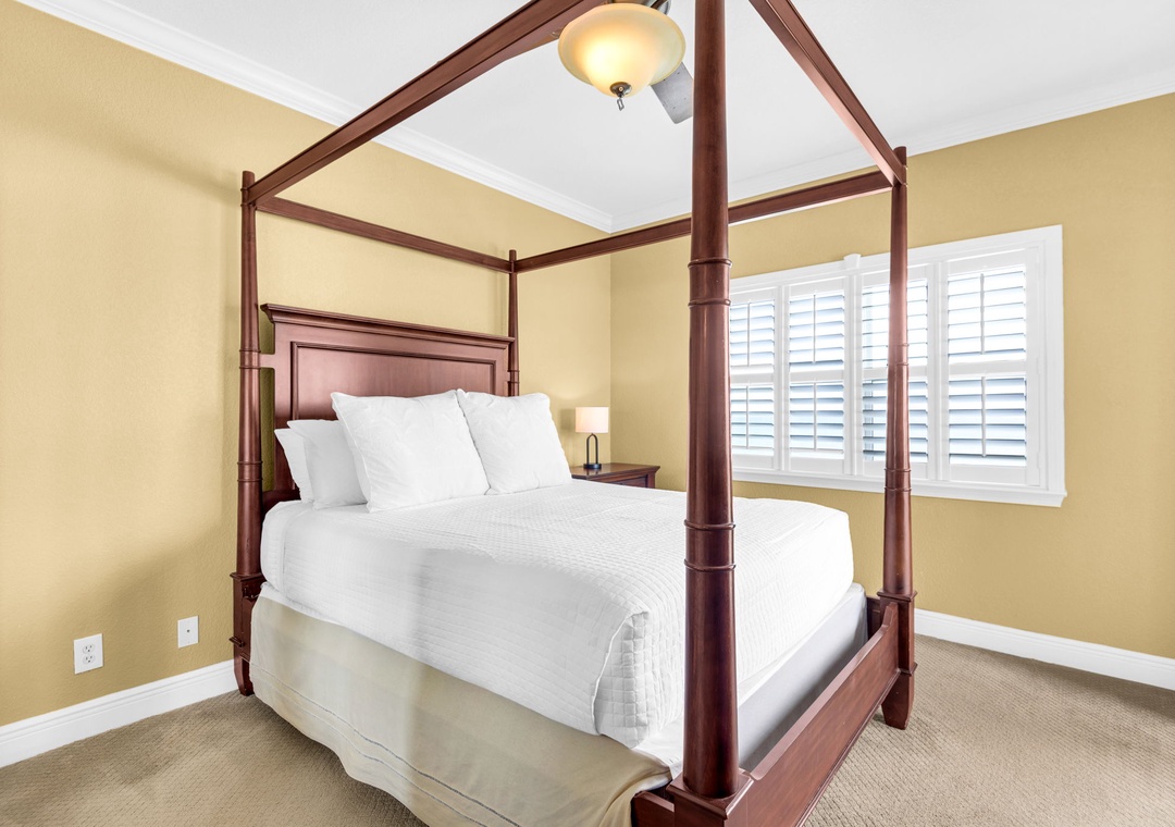 Primary bedroom with queen bed