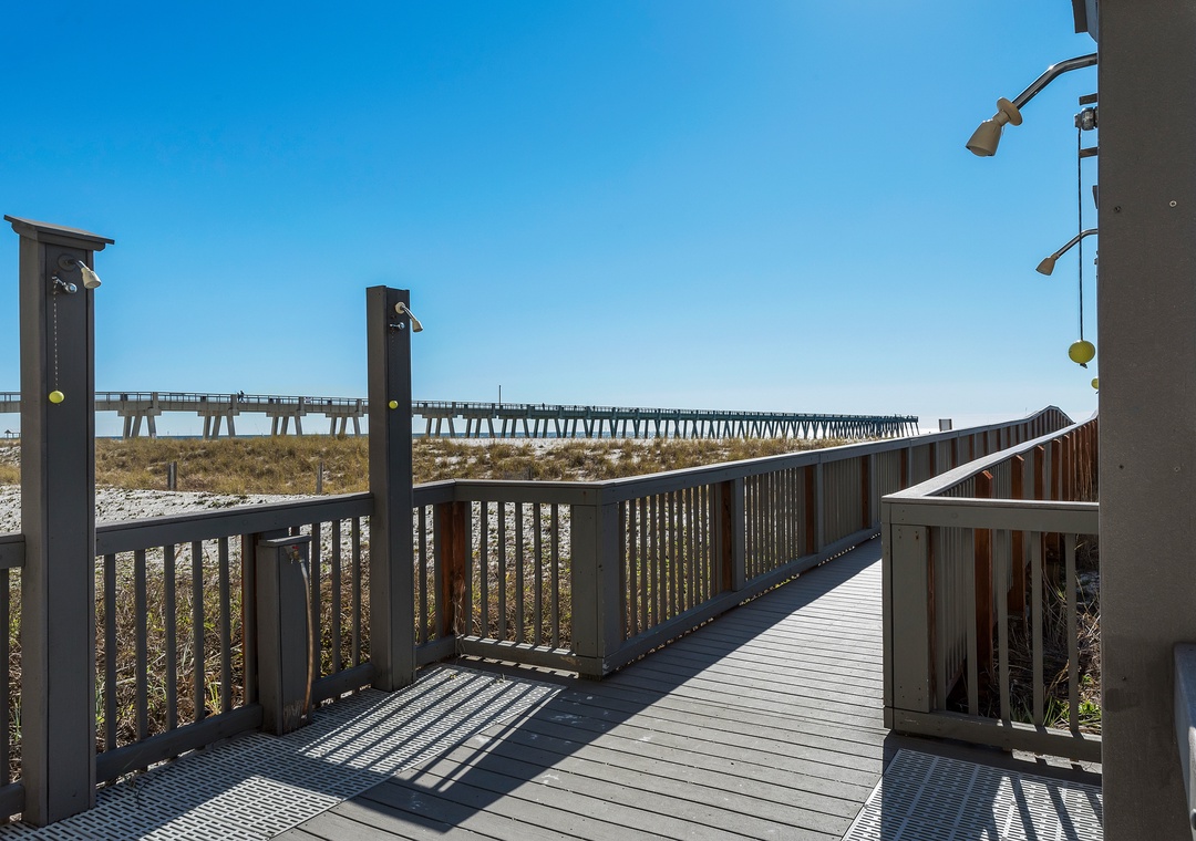 Rinse off from the beach