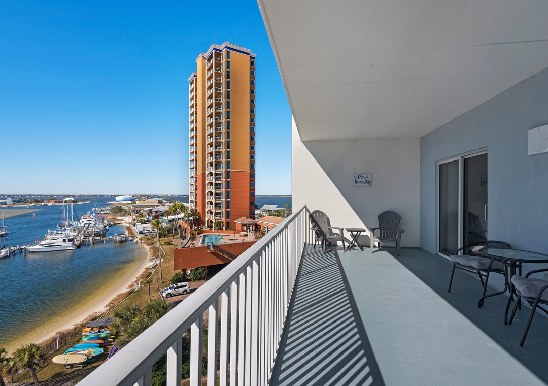 Large spacious balcony