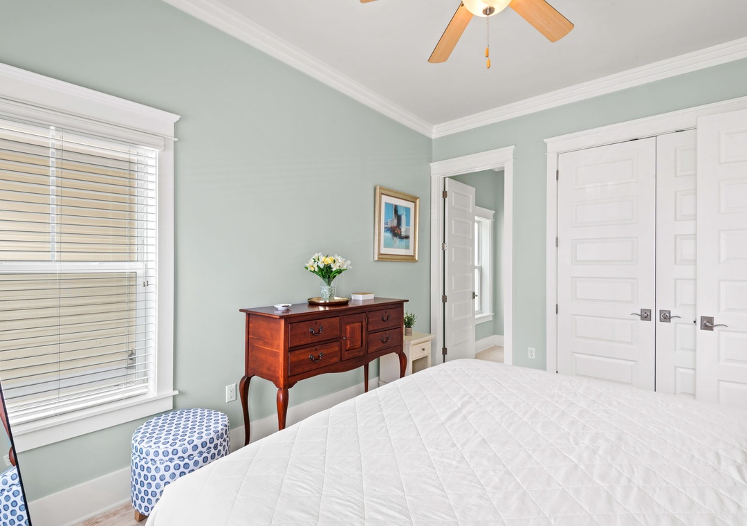 Main floor king guest bedroom 1