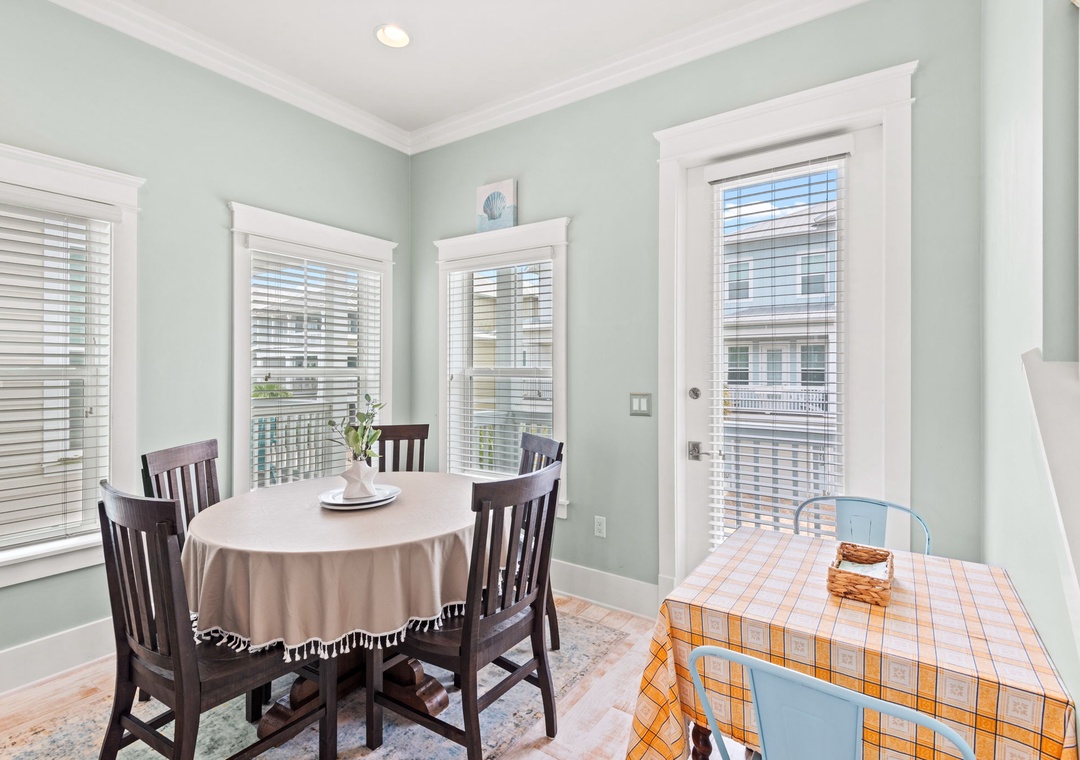 Dining room with seating for four