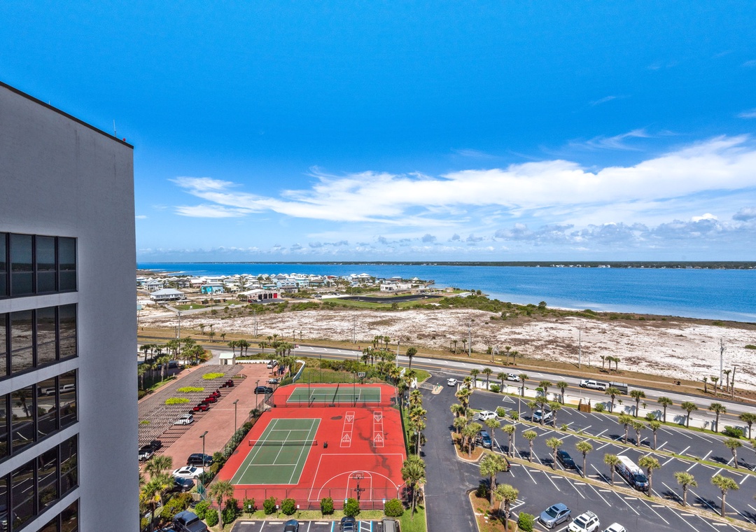 Sound views from the balcony