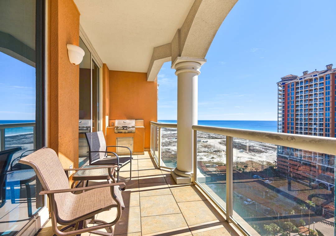 Private balcony with Gulf views
