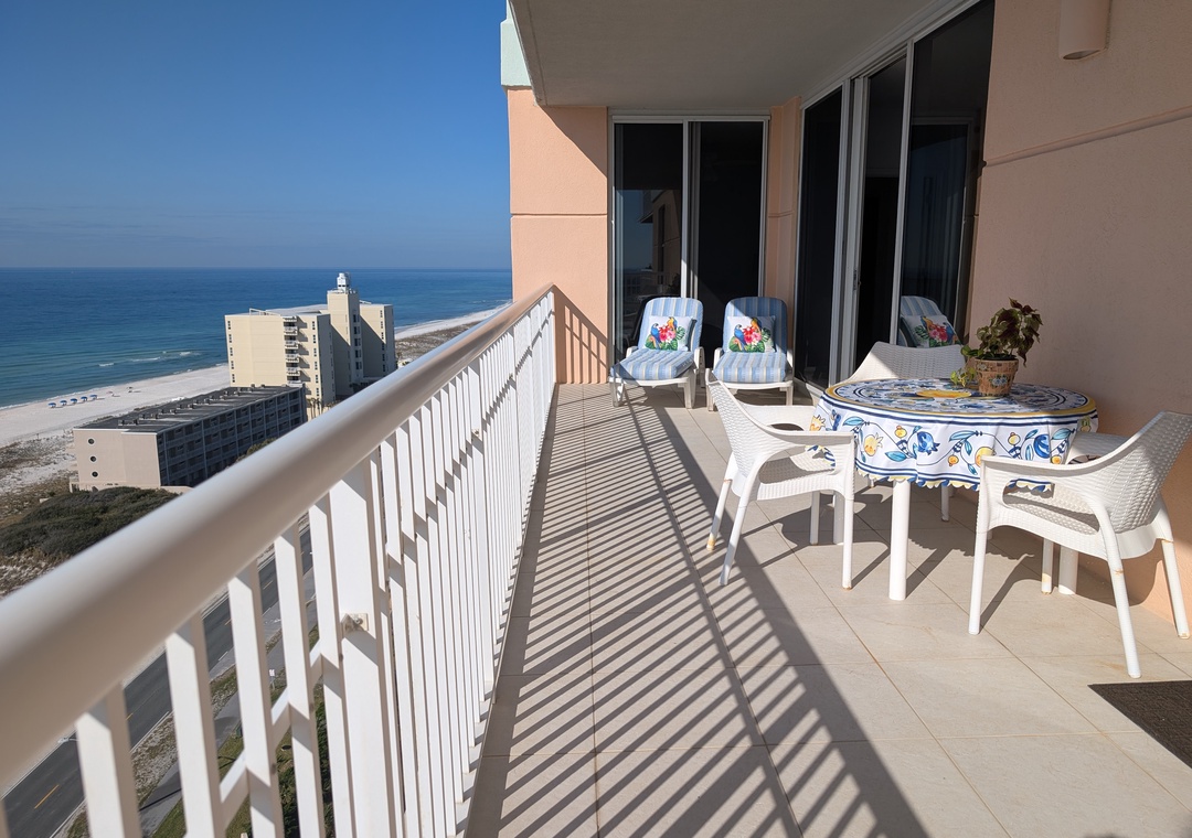 Spacious Balcony at Santa Rosa Towers unit 1402