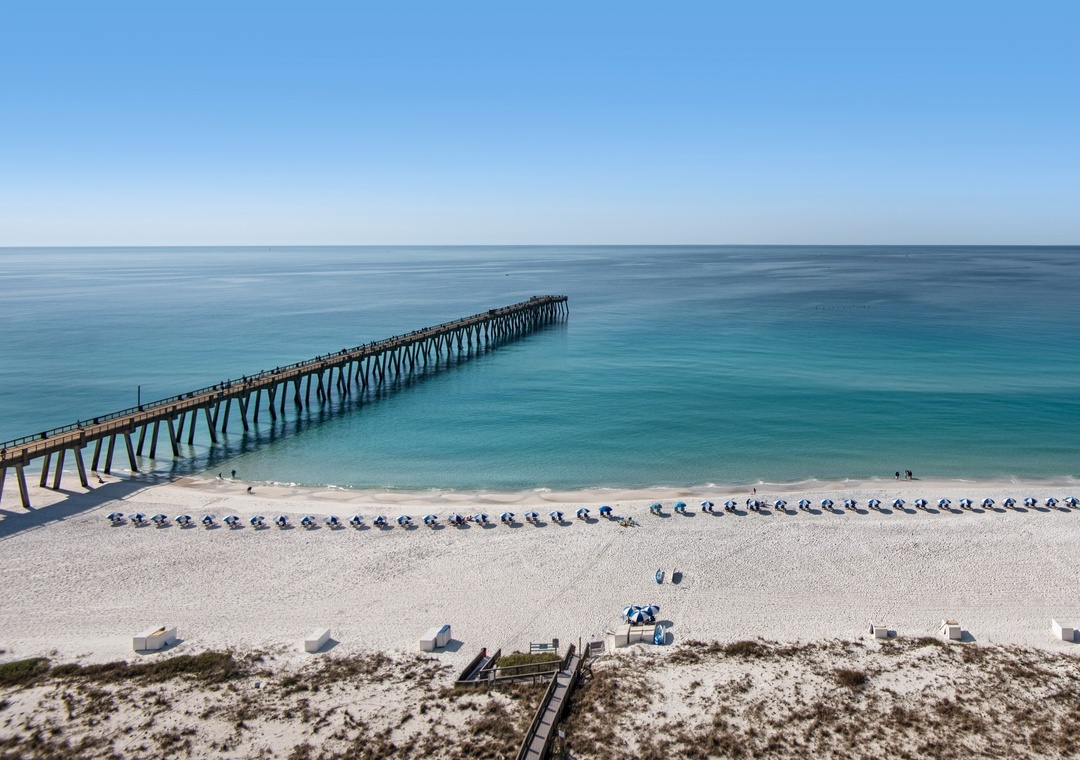 Gorgeous view of the pier