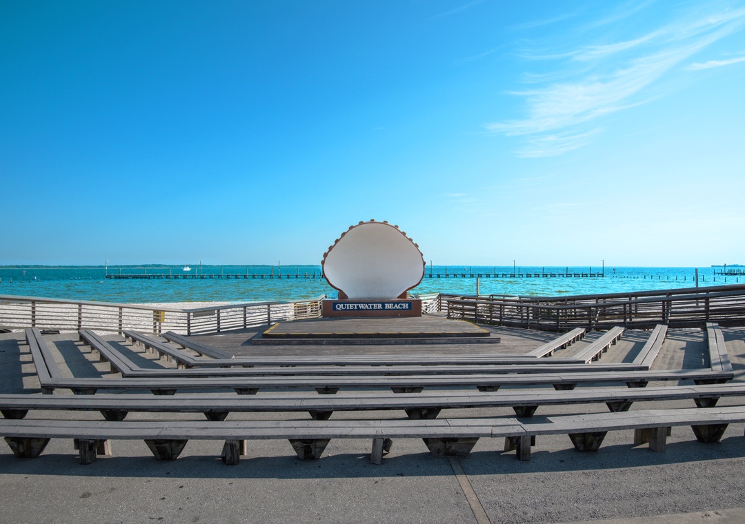 Shell Amphitheater in the heart of the Boardwalk