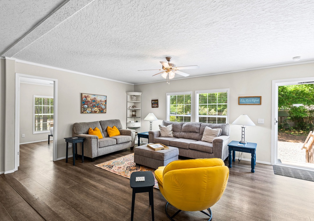 Comfortable living room seating