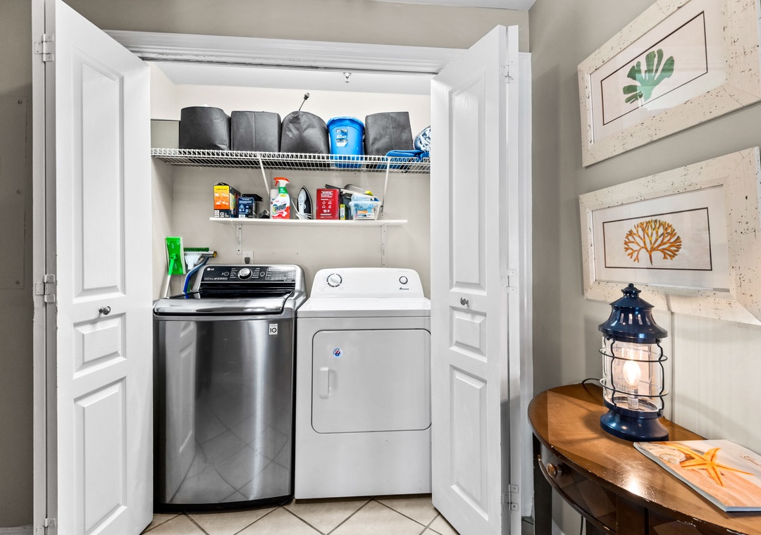 In-unit laundry