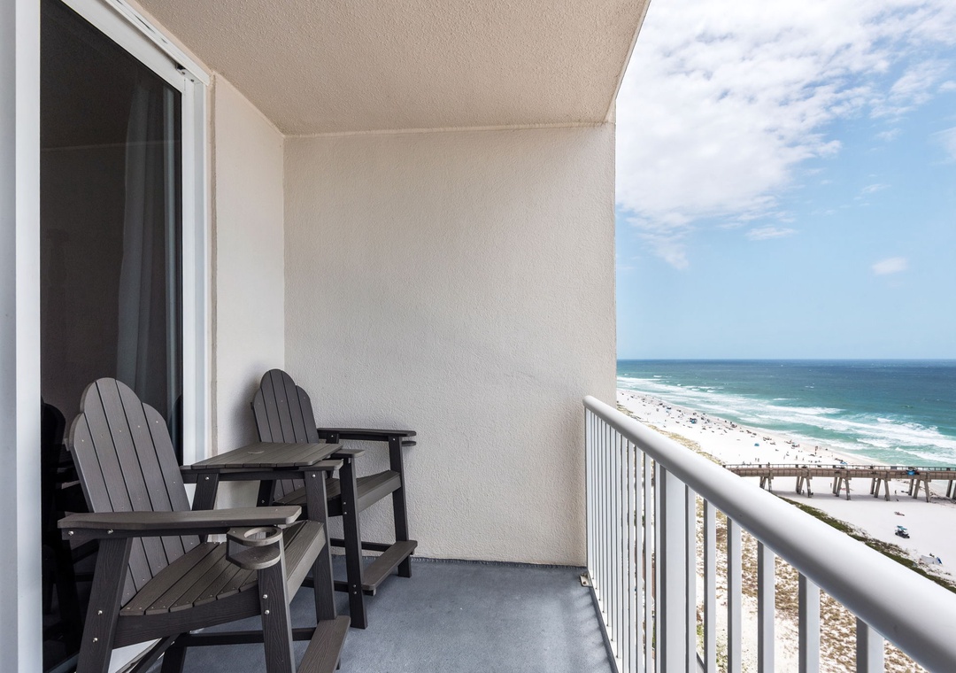 Private balcony seating