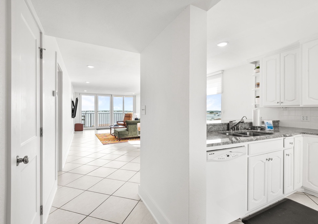 Kitchen and living space