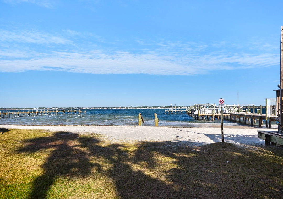 Walk right out to the water