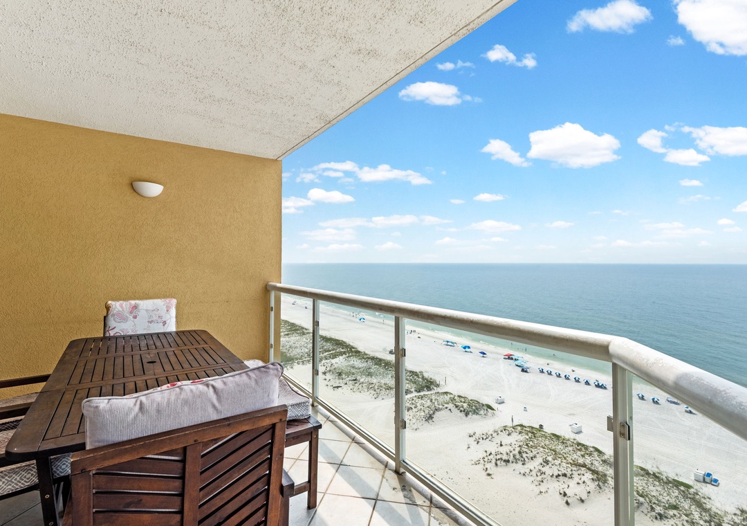 Private balcony