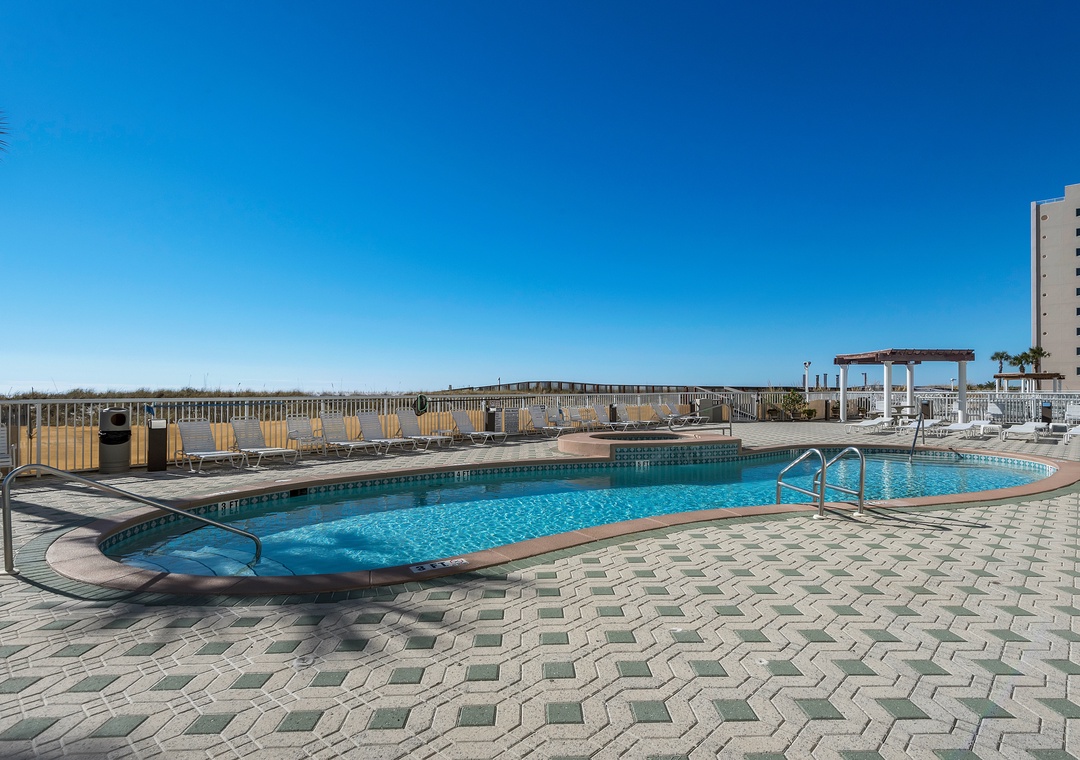 Relax on the pool deck