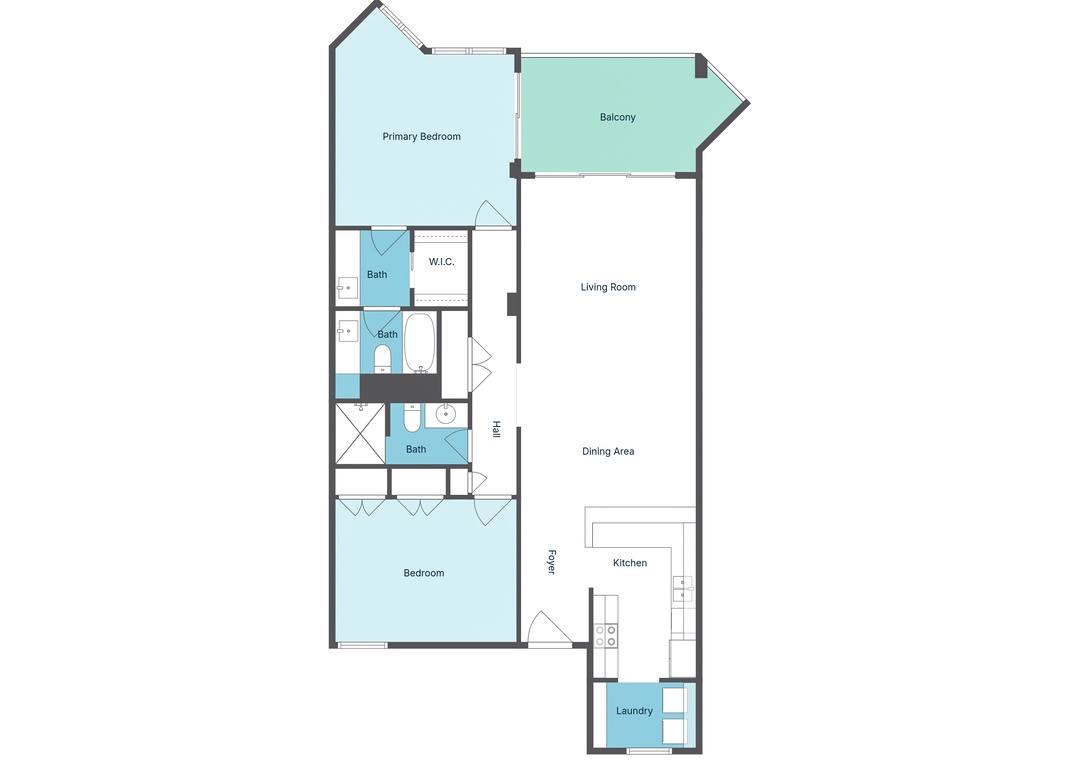 Navarre Towers 1202 floorplan