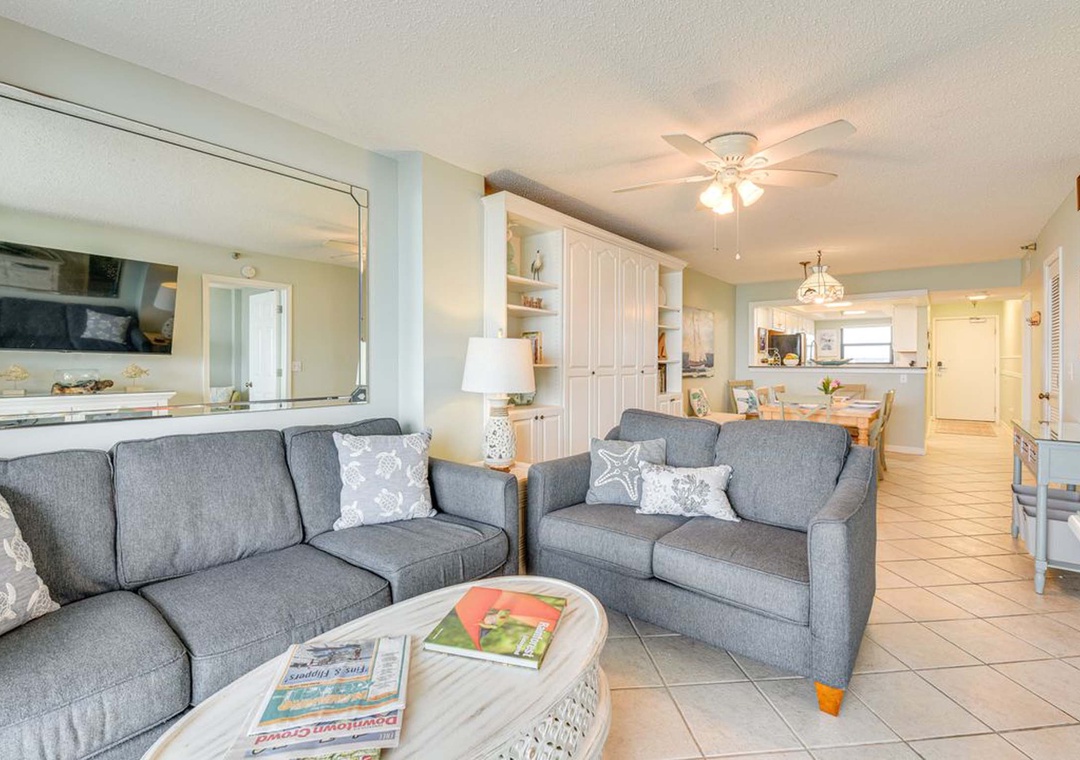 Comfortable living room seating