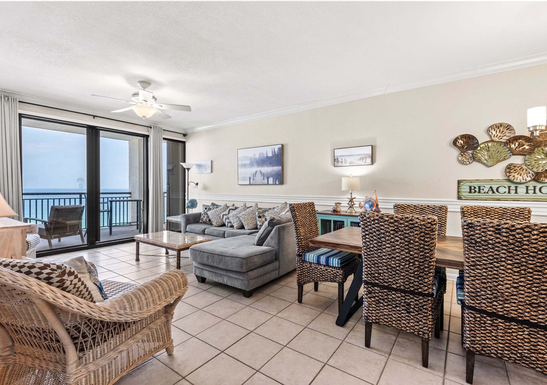 Living and dining space