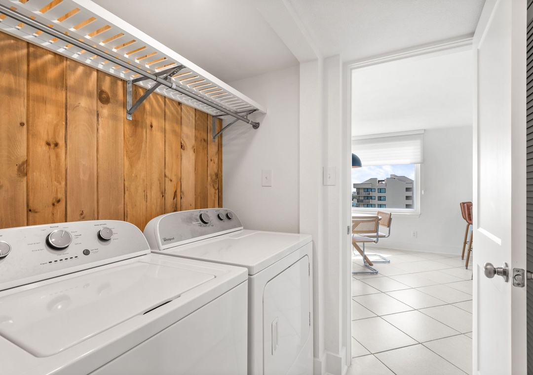 In-unit laundry