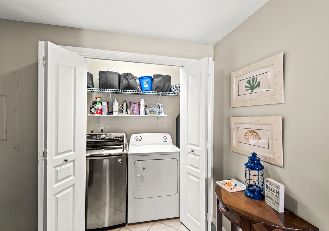 In-unit laundry