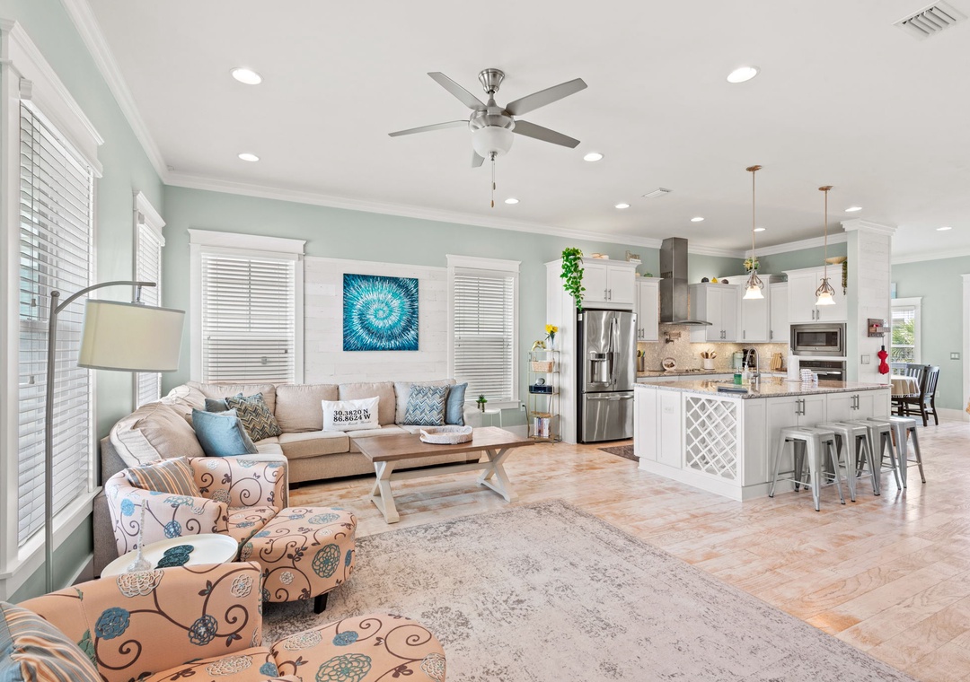 Spacious open floorplan