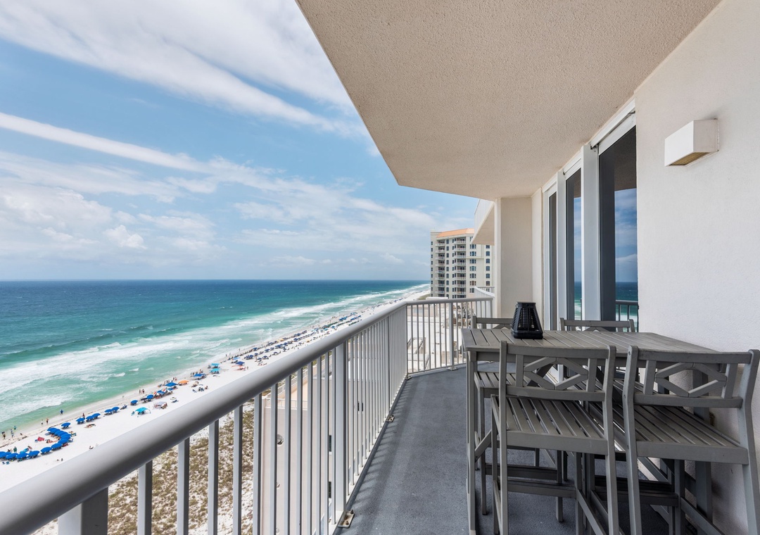 Private balcony with Gulf views