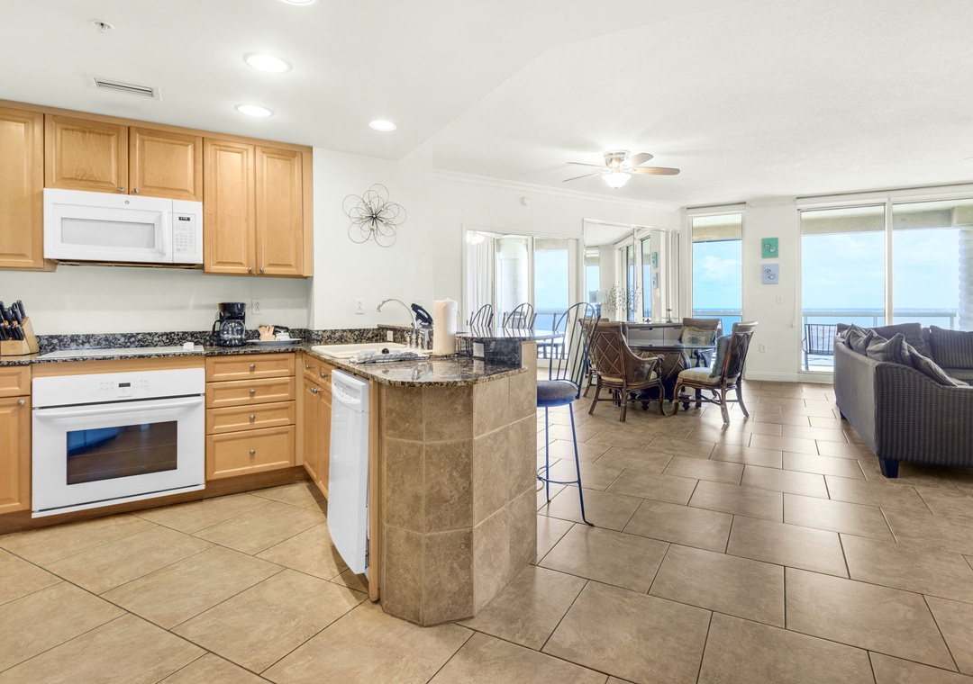 Spacious and open