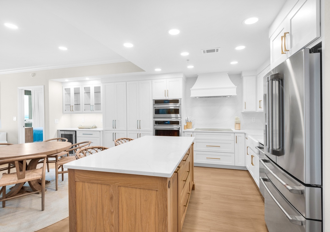 The kitchen is a chef's dream