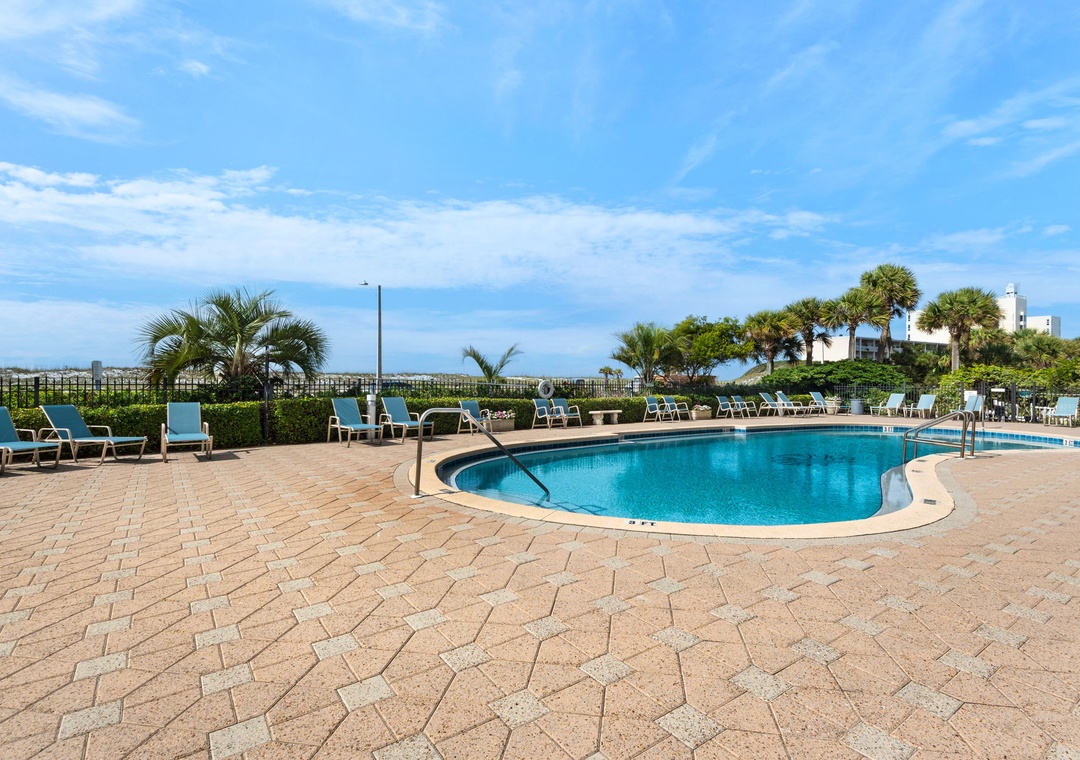 Lounge by the Santa Rosa Towers community pool
