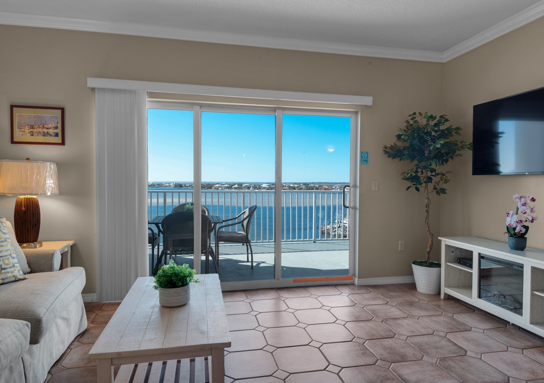 Living room with a great view