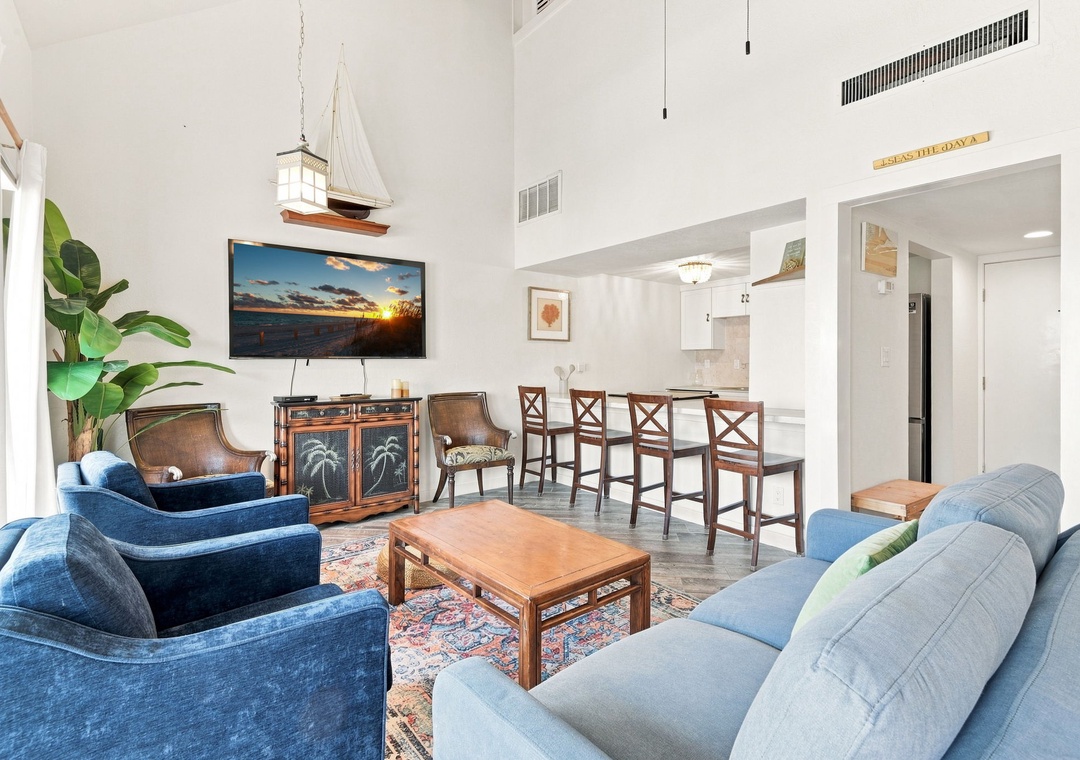 Living room with sleeper sofa