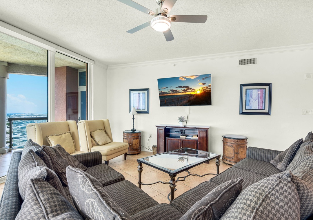 Comfortable living room seating