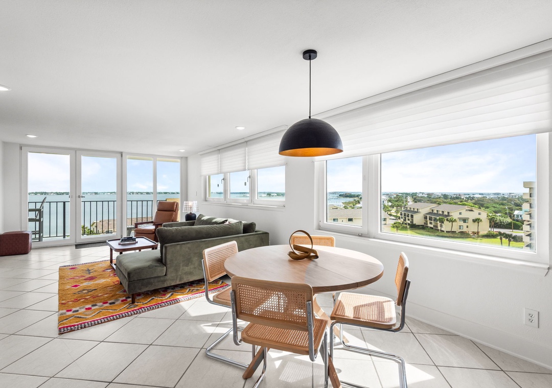 Dining and living space