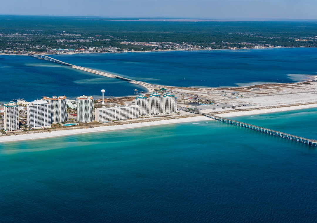 Aerial view of Navarre