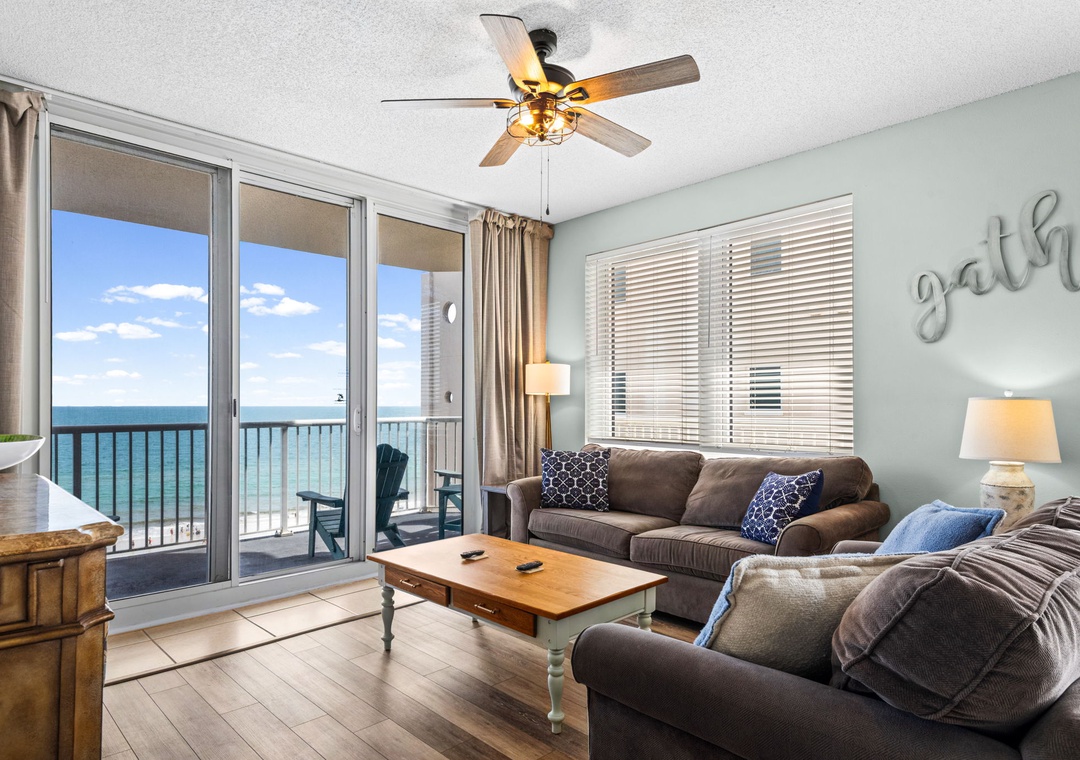 Comfortable living room seating