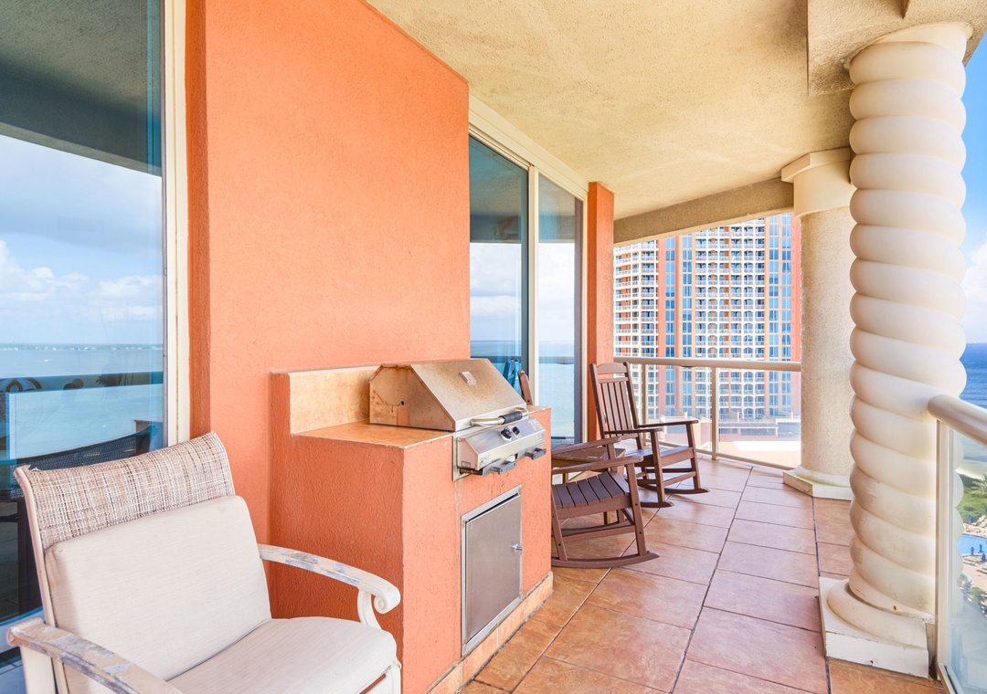 Grill out on the balcony