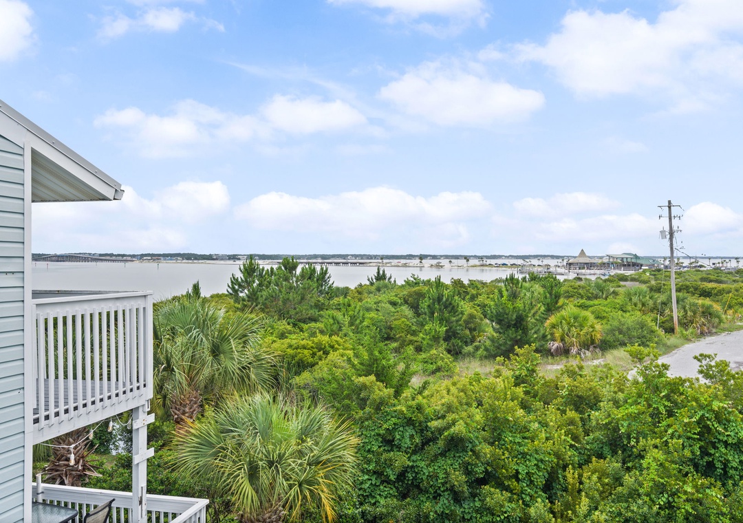 Sound views from the balcony