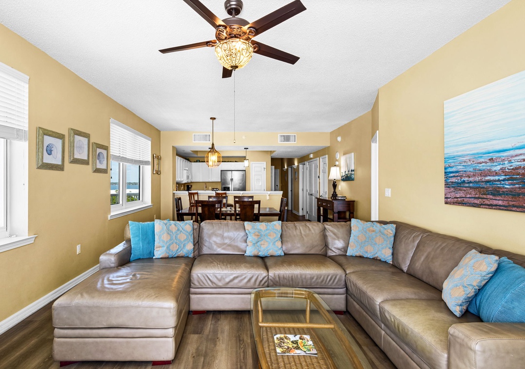 Comfortable living room seating