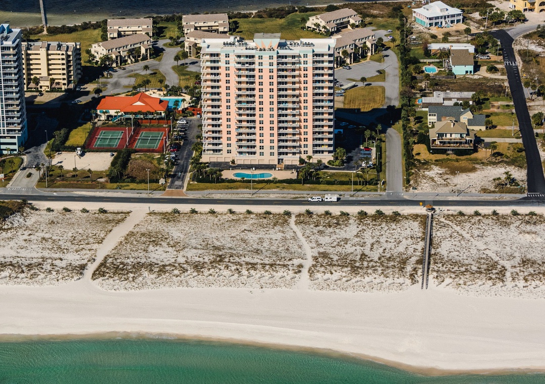 Aerial view of Santa Rosa Towers