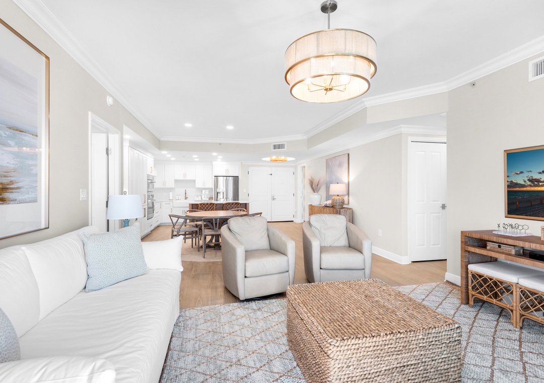 Comfortable living room seating