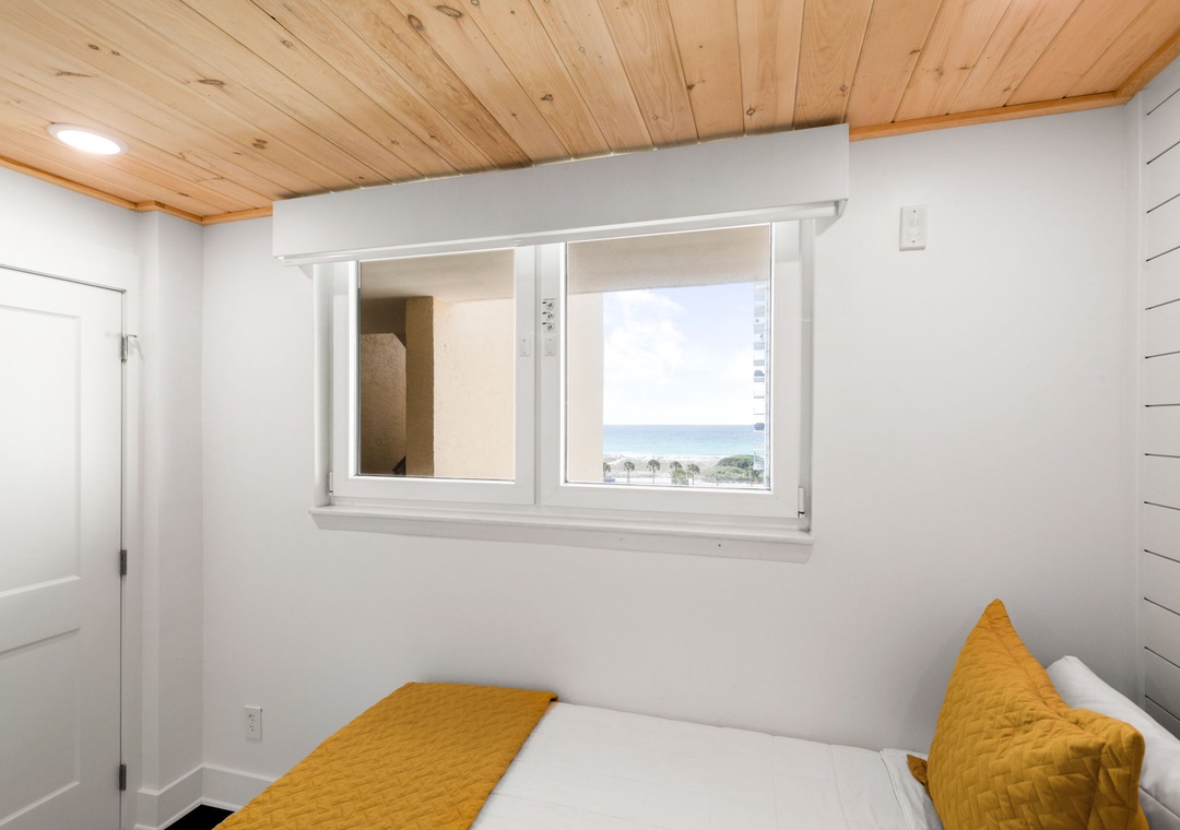 Water views from the guest bedroom