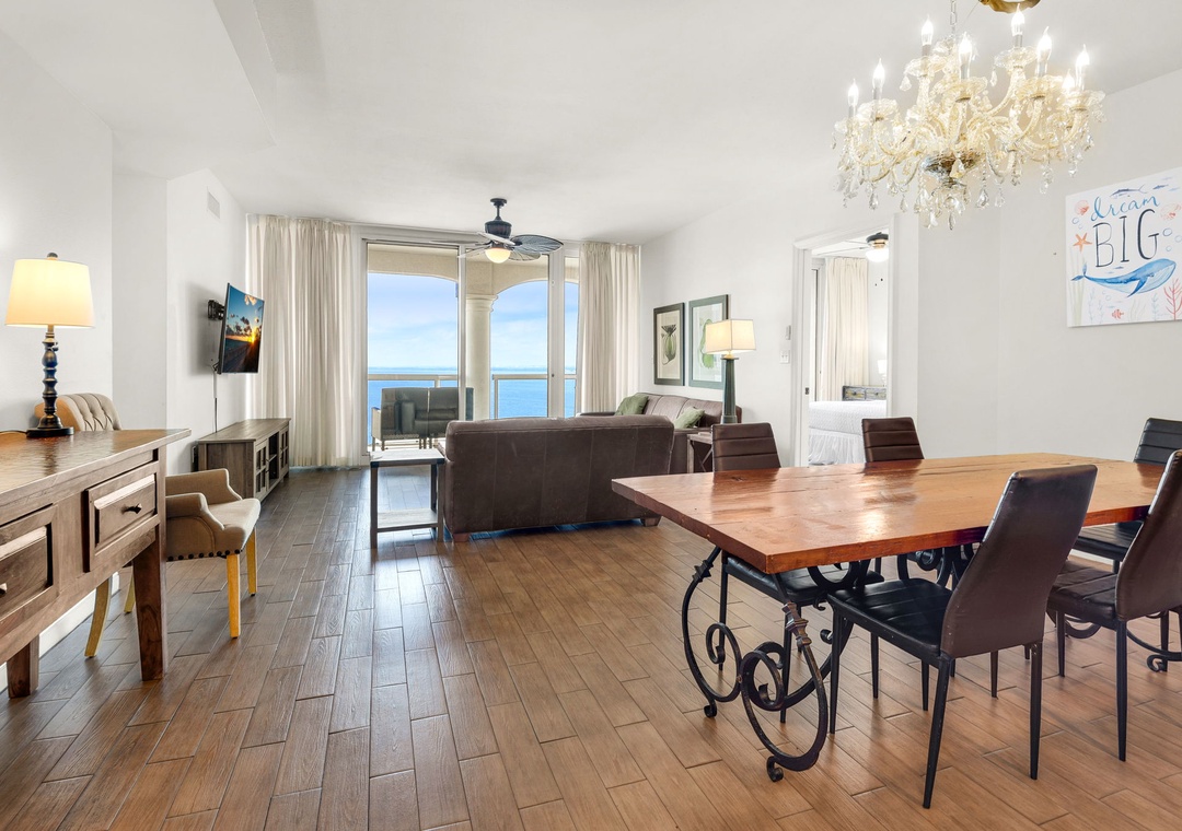 Living and dining space