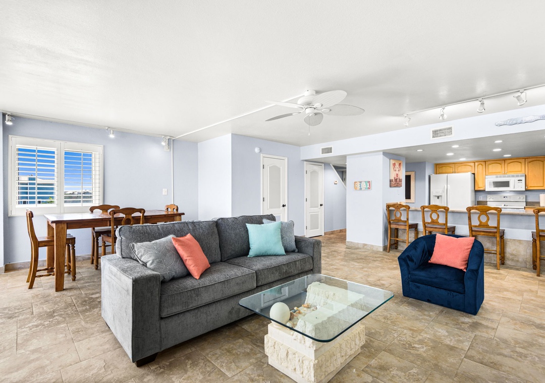 Comfortable living room seating