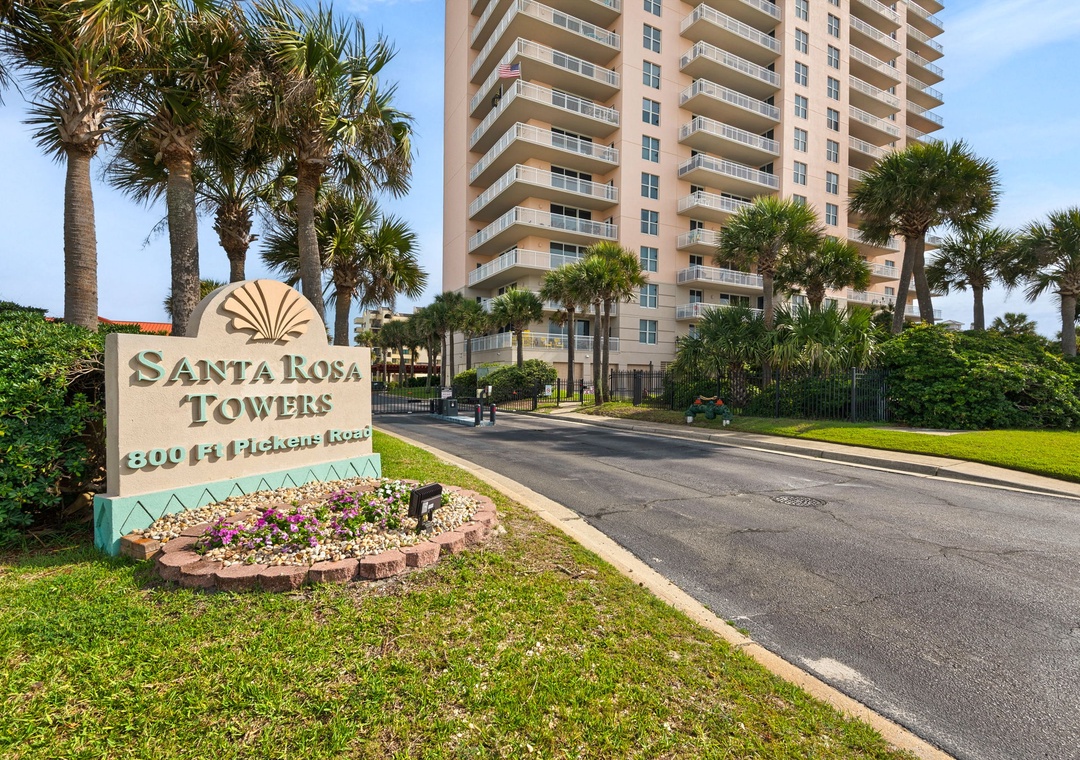 Santa Rosa Towers sign