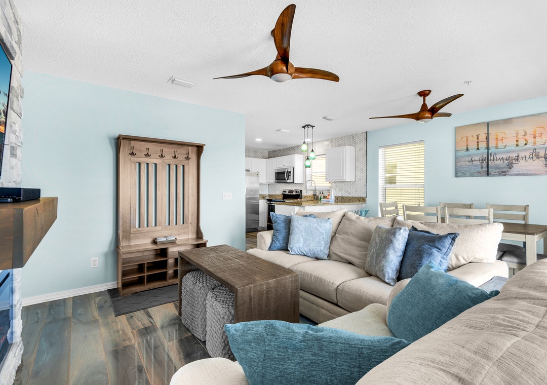 Comfortable living room seating