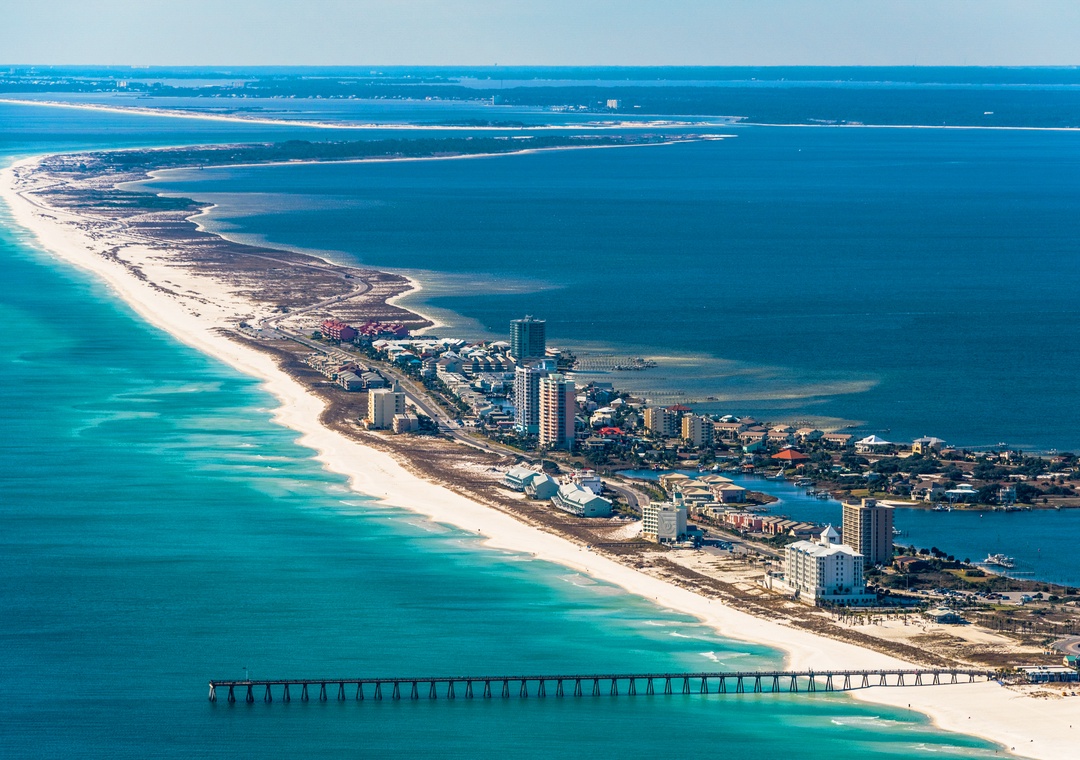 Pensacola Beach featuring the Pier