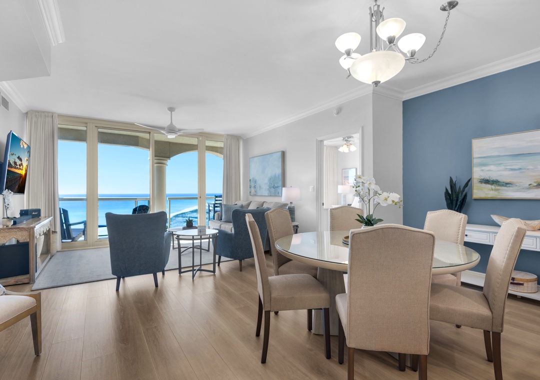 Dining and living area